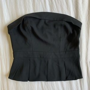 Bebe black cropped top
